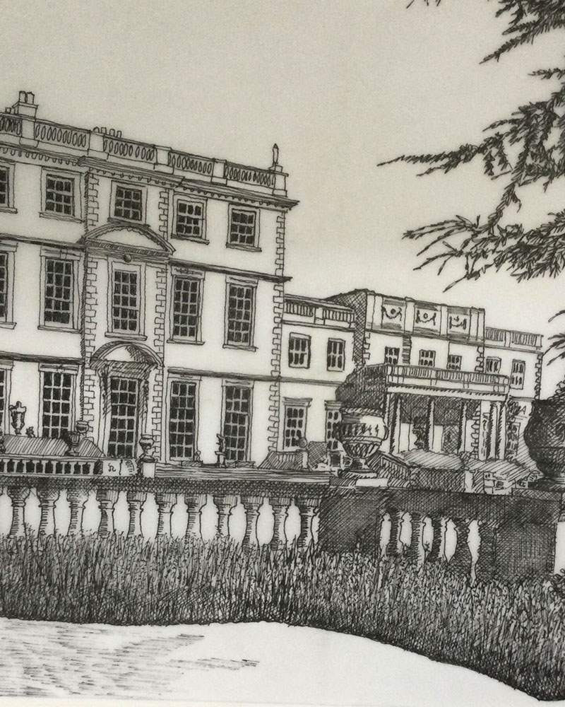 Fine Line Drawing – Manor House